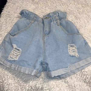 Denim shorts